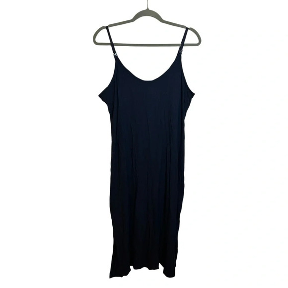 NWT Old Navy Navy Blue Ribbed Maternity Sleep Dress - Picture 1 of 5